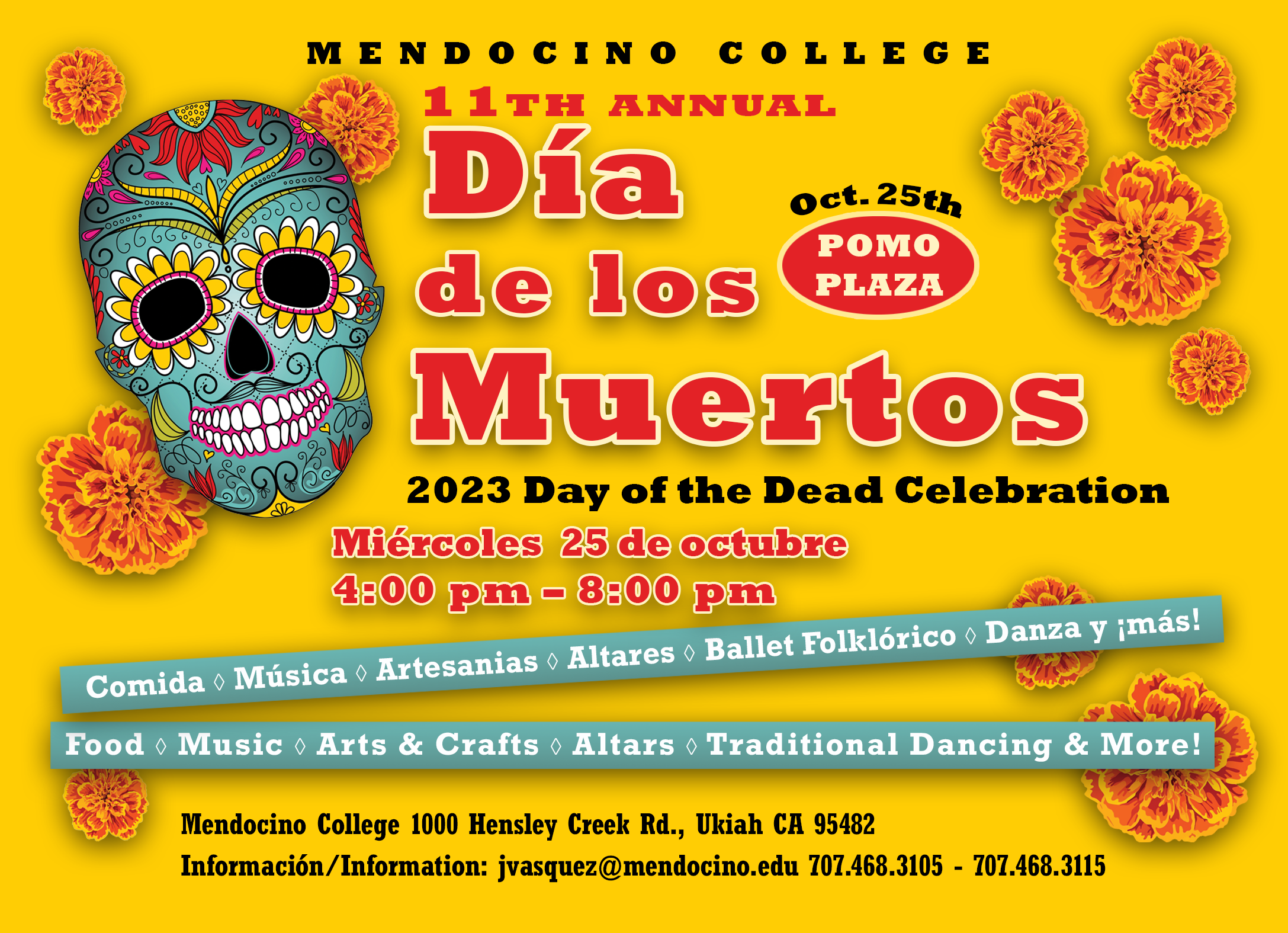 Honoring the departed: Mendocino College to celebrate Día de los